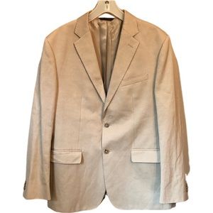 Banana Republic Casual Sport Coat, Size 44R, Beige, Cotton/Linen Blend, EC!